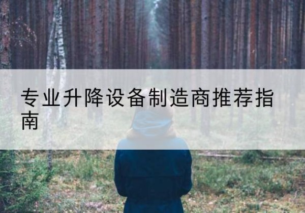 大厂电动剪叉升降平台厂家-专业升降设备制造商推荐指南